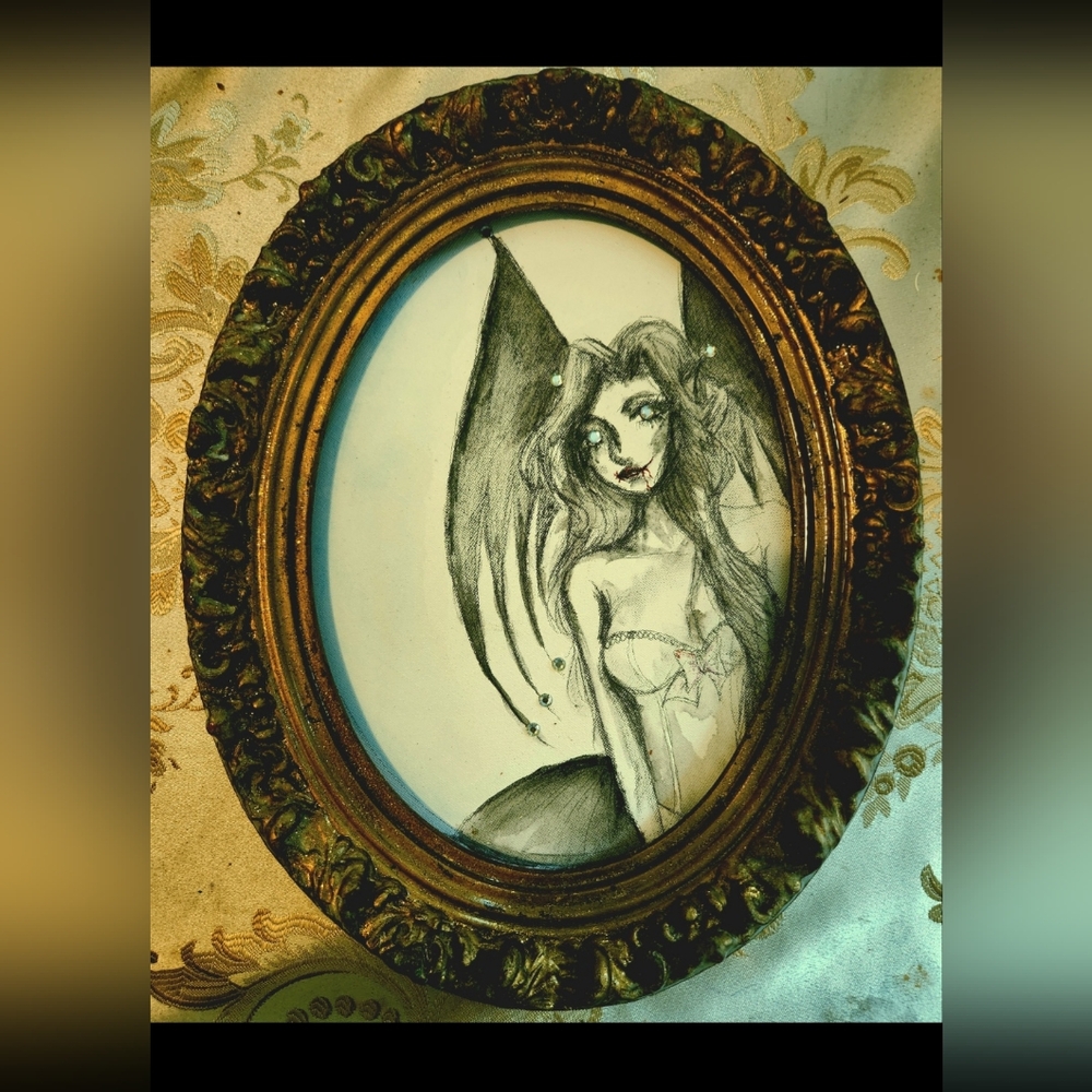 "Batty" original artwork by Jabber Jaws